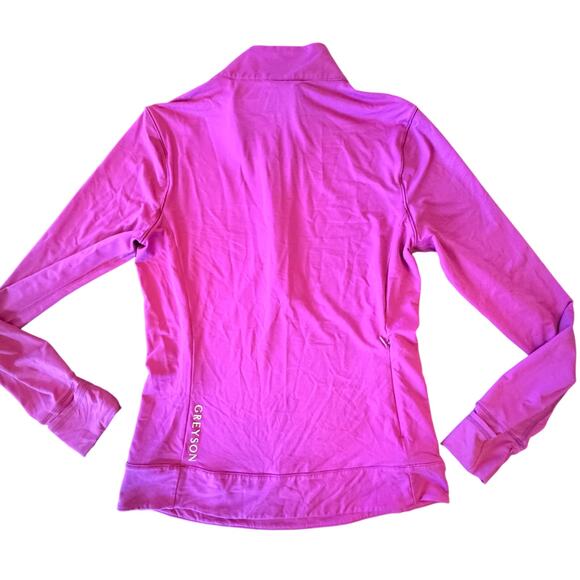 Greyson Women’s Halley Melange Long Sleeve Quarter-Zip Jacket Shirt Medium Pink - Picture 7 of 9